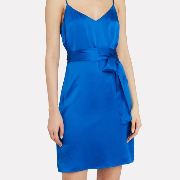 L'AGENCE Dresses & Skirts - L'AGENCE CAMIL SILK CHARMEUSE TIE DRESS